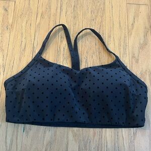 Lululemon polka flock flow y bra size XL